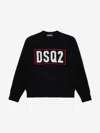 Dsquared2 Kids Wool Knit Logo Jumper In Red