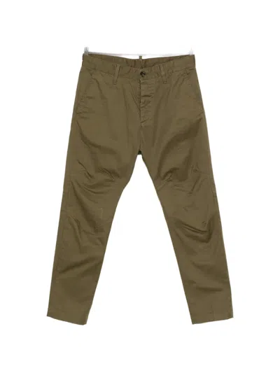 Dsquared2 Knee-detail Trousers In Green