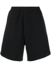 Dsquared2 Knee-length Cotton Track Shorts In Black