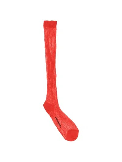Dsquared2 Knee-high Socks In Red
