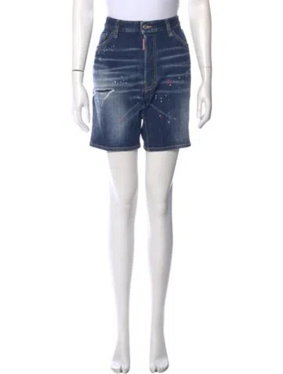 Pre-owned Dsquared2 Knee-length Shorts In Blue