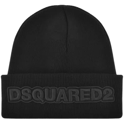 Dsquared2 Knit Beanie Hat Black