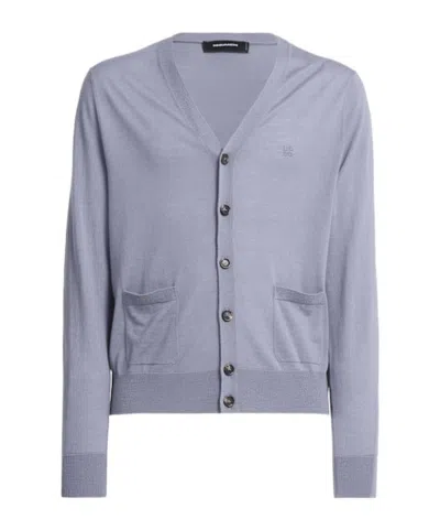 Dsquared2 Knit Cardigan In Purple