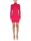 Dsquared2 Woman Short Dress Fuchsia Size L Virgin Wool