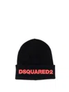 Dsquared2 Logo-embroidered Beanie In Black