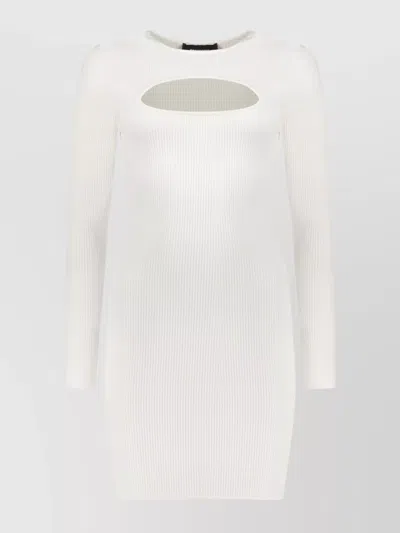 DSQUARED2 KNIT MINI-DRESS CUT-OUT DETAIL