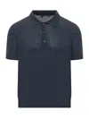 Dsquared2 Knitted Polo In Blue