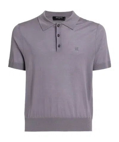Dsquared2 Knit Polo -  In Purple