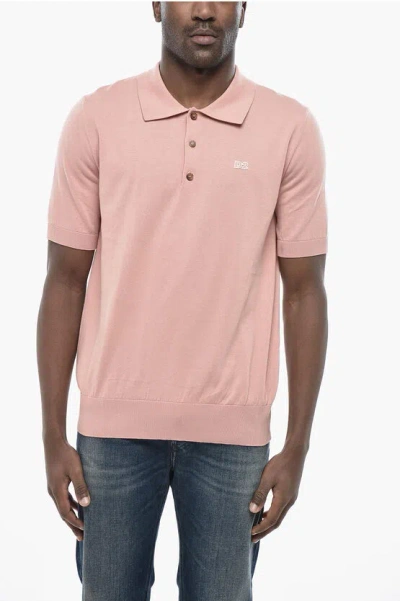 Dsquared2 Knit Polo With Applied Logo
