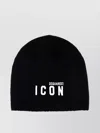 Dsquared2 Dsquared Women Black Wool Blend Beanie Hat In Black