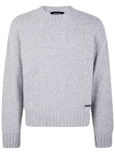 Dsquared2 Men Knit Sweater In Gray