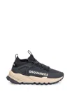 Dsquared2 Free Flow Low-top Sneakers In Nero/bianco