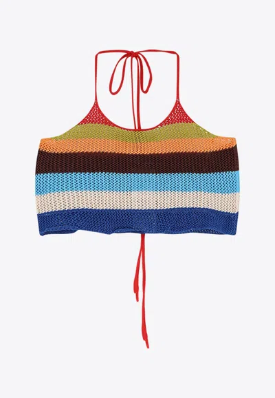 Dsquared2 Knitted Halterneck Cropped Top