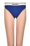 Dsquared2 Knitted Hot Pant In Blue