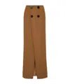Dsquared2 Knitted Maxi Skirt In Brown