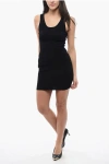 DSQUARED2 KNITTED PIXELED ICON SHEATH DRESS