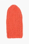 Dsquared2 Knitted Solid-color Beanie In Red