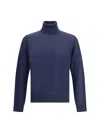 Dsquared2 Virgin Wool Turtleneck Sweater In Blue