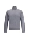Dsquared2 Men Virgin Wool Turtleneck Sweater In Gray