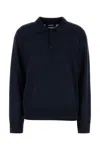 Dsquared2 Dsquared Dark Blue Wool Polo Shirt In Blue