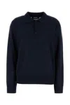 Dsquared2 Dsquared Dark Blue Wool Polo Shirt In Blue