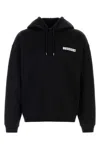 Dsquared2 Hooded Long Sleeve Cotton Sweatshirt In Black