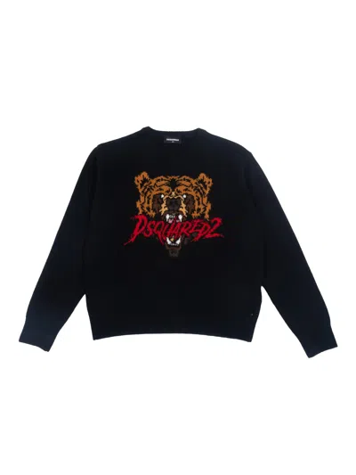 Dsquared2 Kids' Knitwear In Black