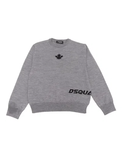 Dsquared2 Kids' Knitwear In Grey