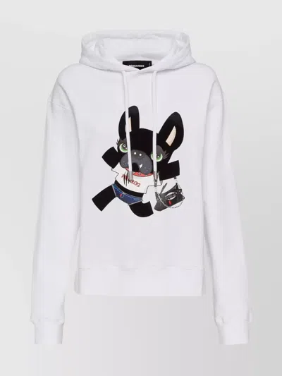 DSQUARED2 KNITWEAR HOOD GRAPHIC PRINT