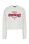 Dsquared2 Dsquared White Cotton Sweatshirt In White