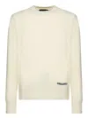 Dsquared2 Logo-print Knitted Jumper In White