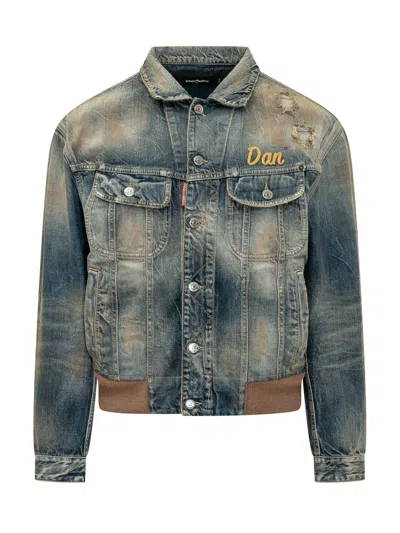 Dsquared2 L. A. Jetset Jacket In Navy Blue