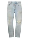 Dsquared2 L.a. Distressed Effect Trousers In Blue
