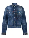 Dsquared2 L.a. Jacket In Blue