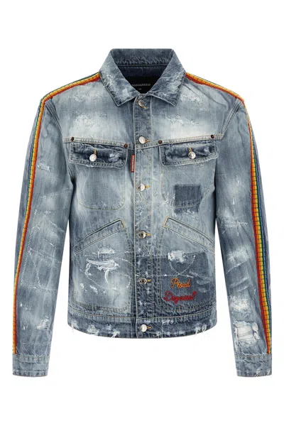 Dsquared2 La Jean Denim Jacket In Blue