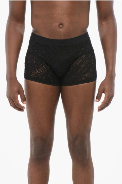 Dsquared2 Lace Boxer With Ton-sur-ton Waistband Grösse M