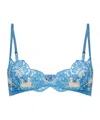 Dsquared2 Bow-detailing Lace Bra In Blue