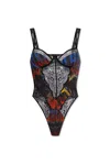 DSQUARED2 DSQUARED2 LACE DETAILED STRETCHED BODYSUIT