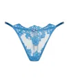Dsquared2 Floral-laced Thong In Blue