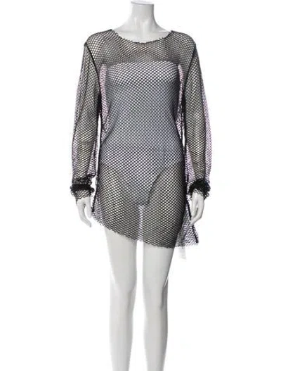 Pre-owned Dsquared2 Lace Pattern Cover-up In White