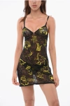 Dsquared2 Lace Petticoat With Embroideries In Black