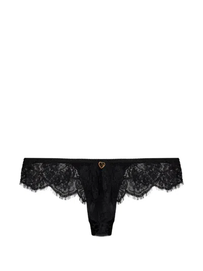 Dsquared2 Lace Thong In Black