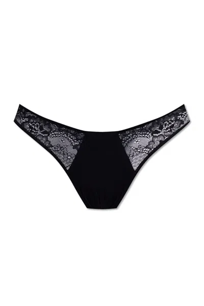 Dsquared2 Lace Thong In Black