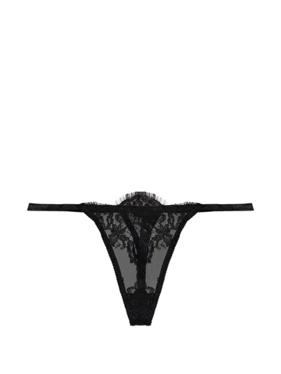 Dsquared2 Lace Thong In Black