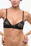 Dsquared2 Lace Triangle Bra With Embroidery