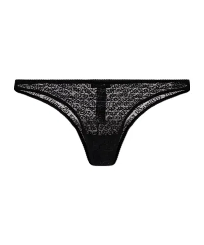 Dsquared2 Lace Triangle Panties In Black
