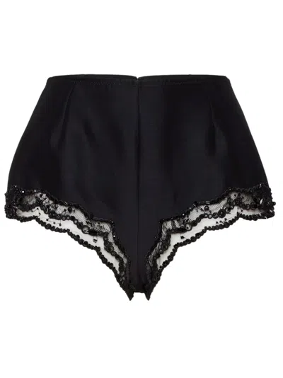 Dsquared2 Shorts Mit Spitzenborte In Schwarz