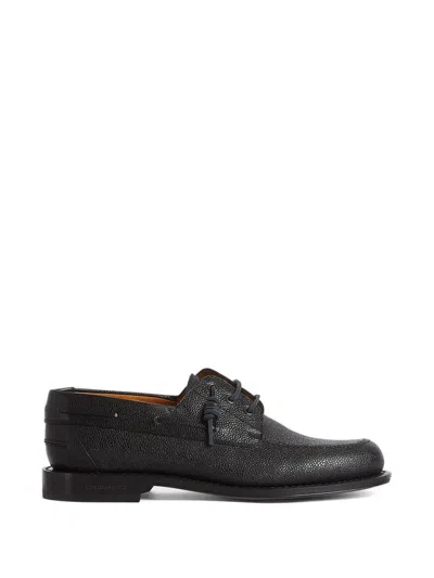Dsquared2 Lace-up Boat Shoes In Black