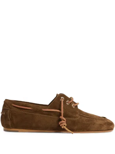 Dsquared2 Lace-up Boat Shoes In Brown