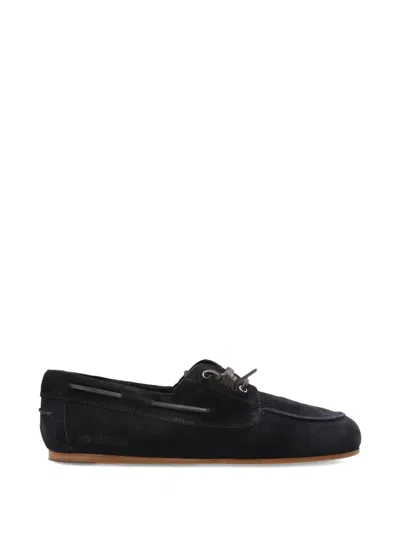 Dsquared2 Lace-up Fastening Suede Boat Shoes In Blue